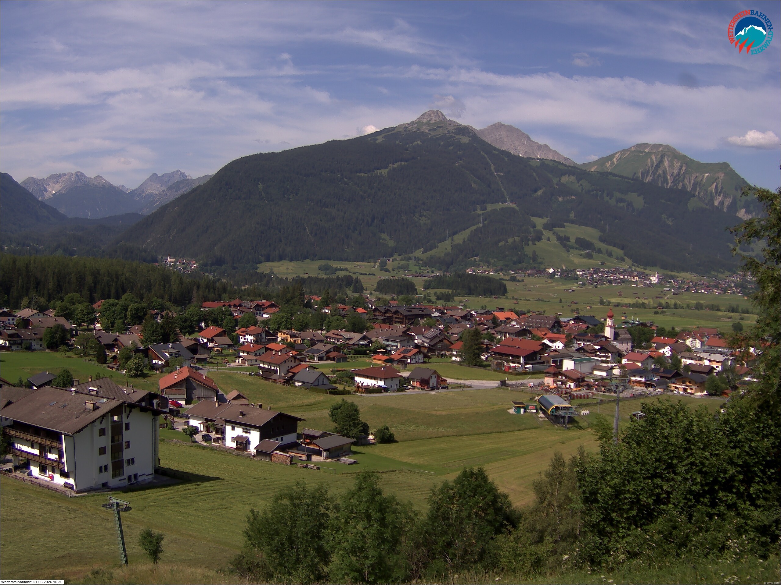 Archiv Foto Webcam Sonnenhang Sessellift Ehrwald
