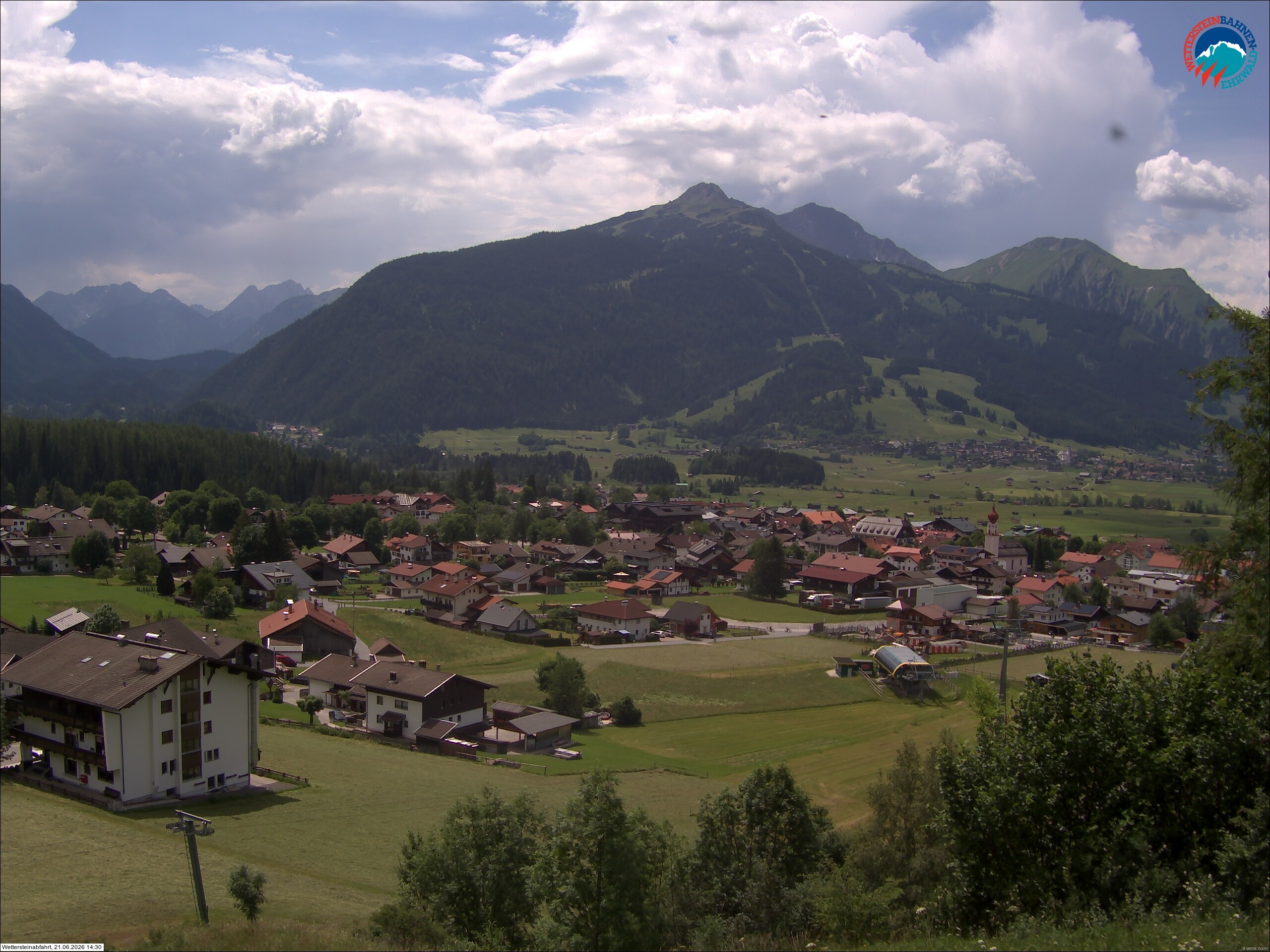 Archiv Foto Webcam Sonnenhang Sessellift Ehrwald