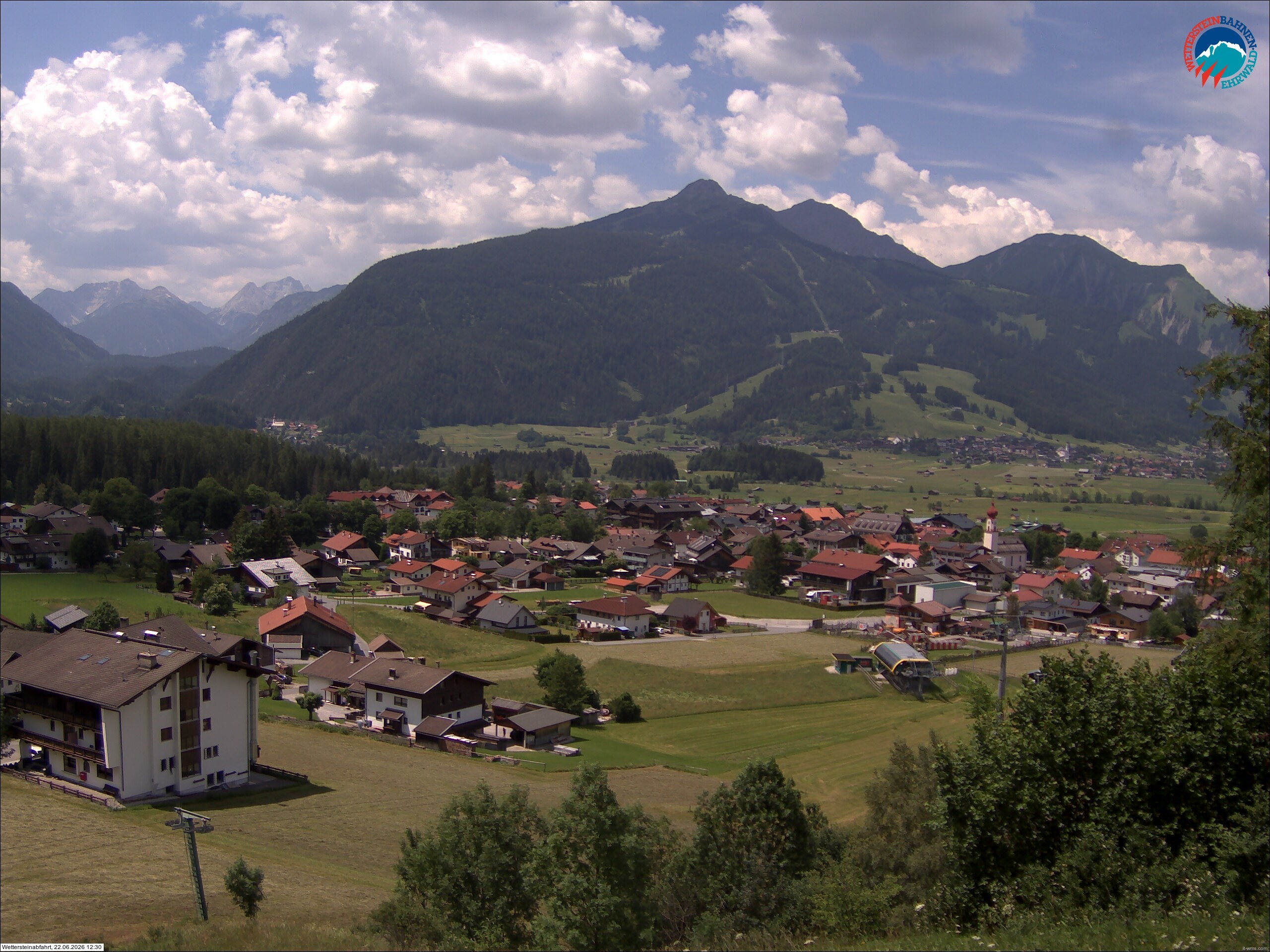 Archiv Foto Webcam Sonnenhang Sessellift Ehrwald