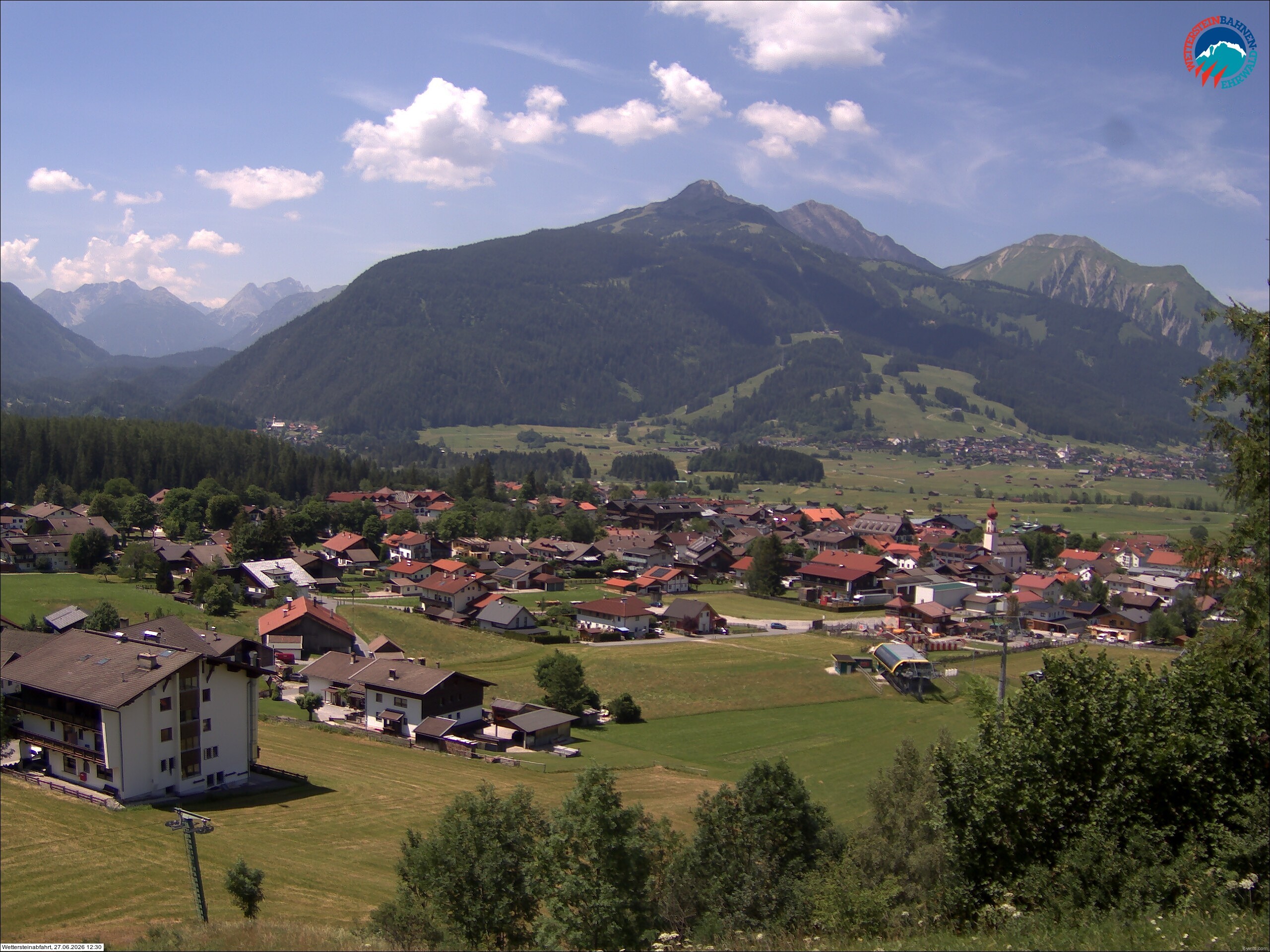 Archiv Foto Webcam Sonnenhang Sessellift Ehrwald