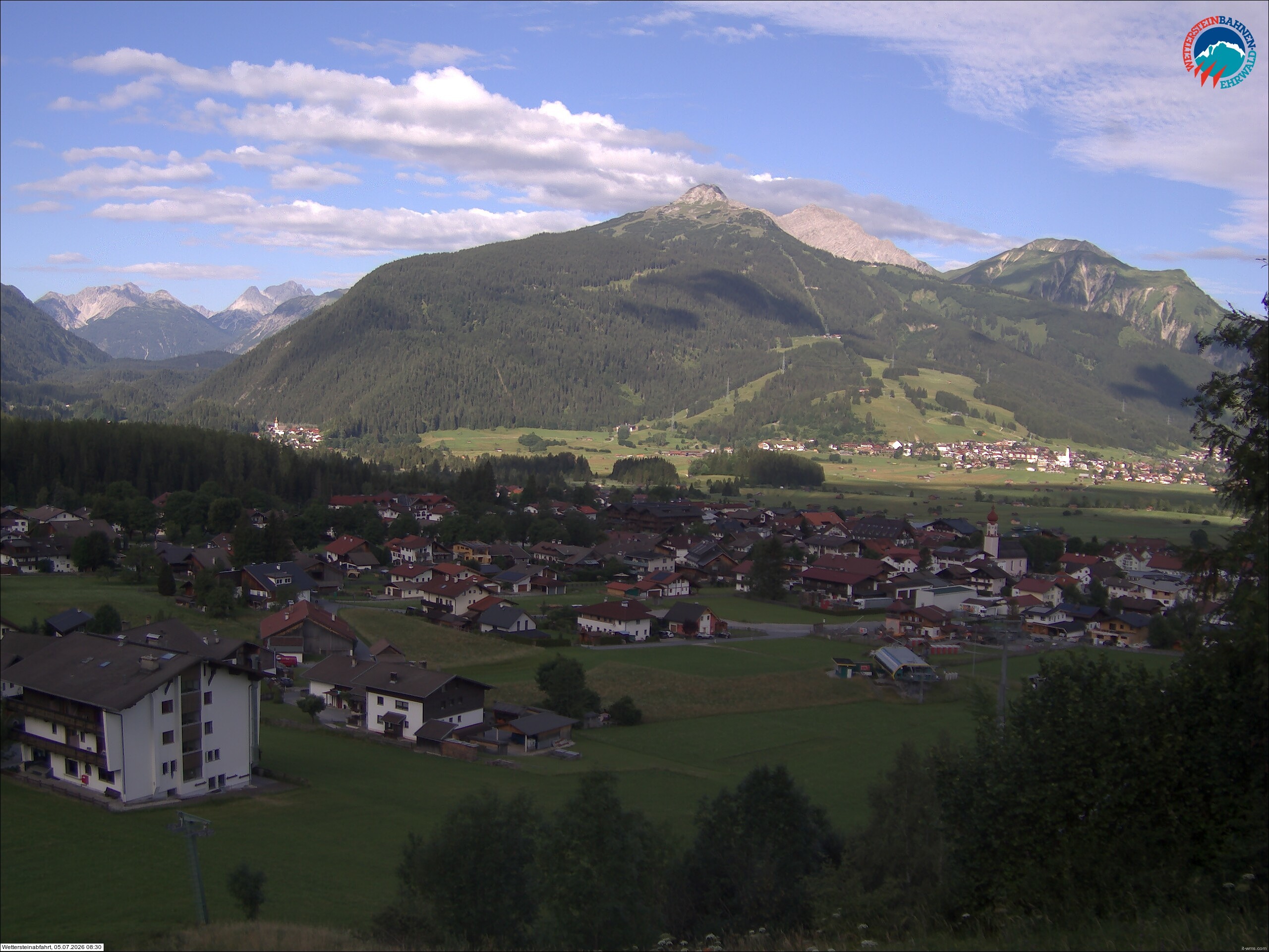 Archiv Foto Webcam Sonnenhang Sessellift Ehrwald
