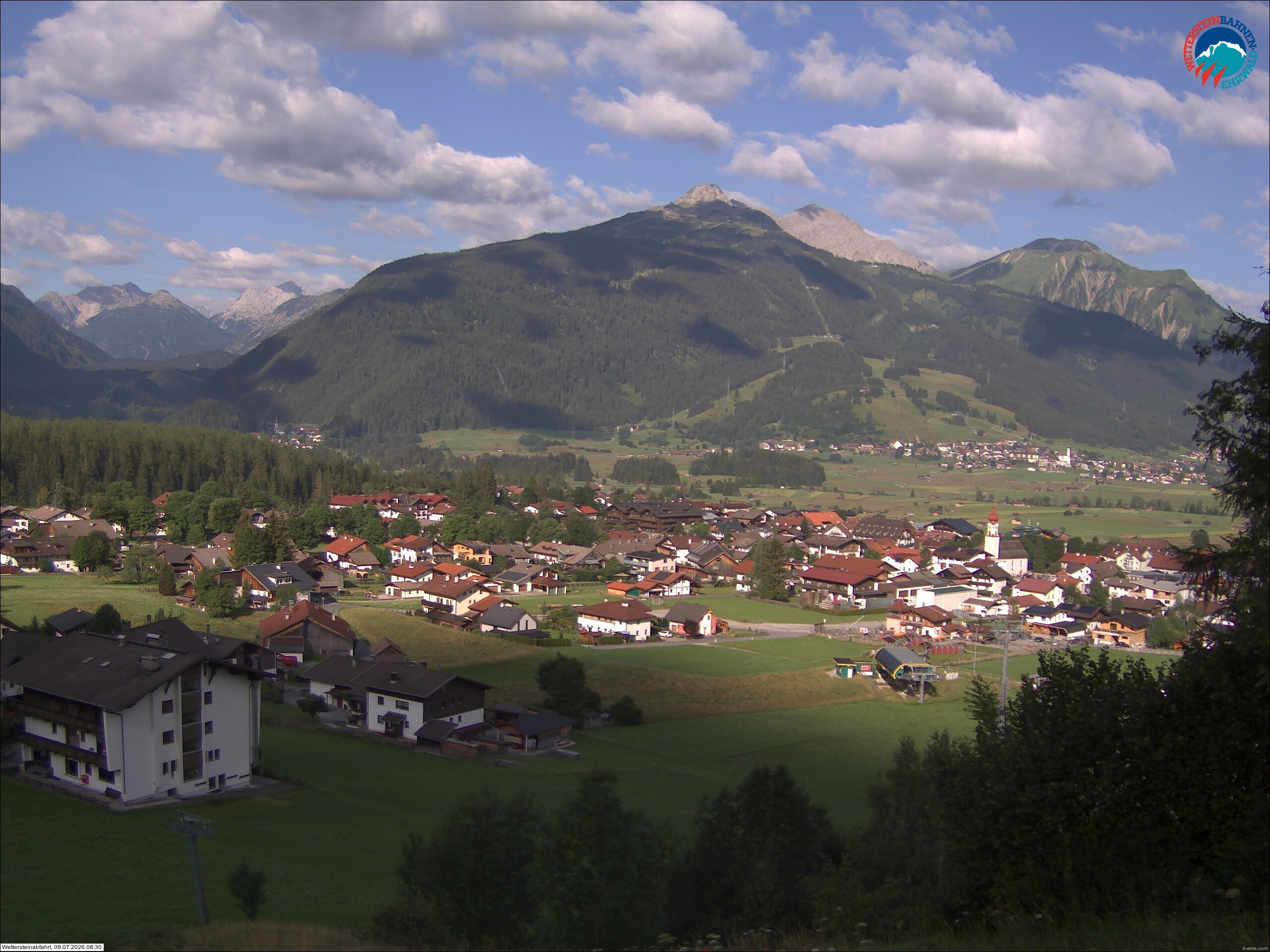 Archiv Foto Webcam Sonnenhang Sessellift Ehrwald