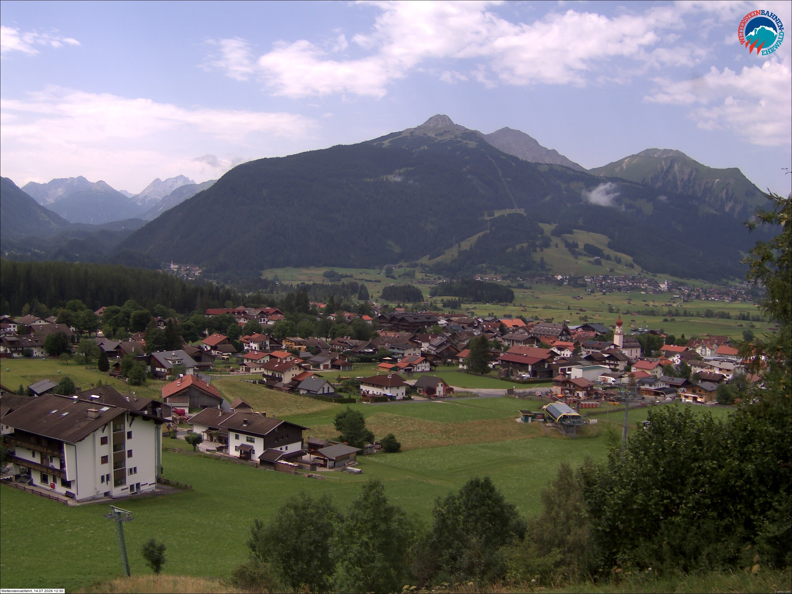 Archiv Foto Webcam Sonnenhang Sessellift Ehrwald