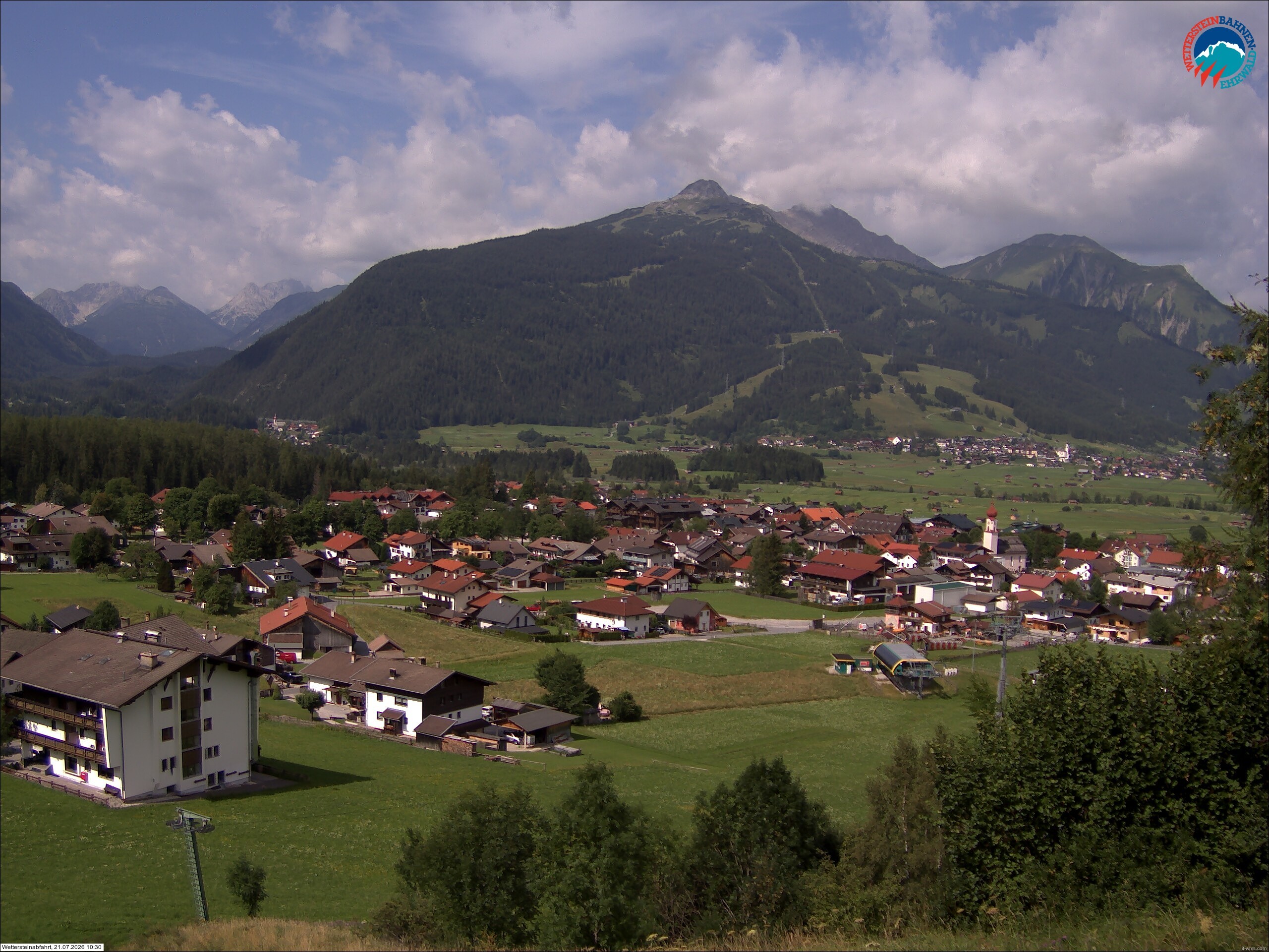 Archiv Foto Webcam Sonnenhang Sessellift Ehrwald