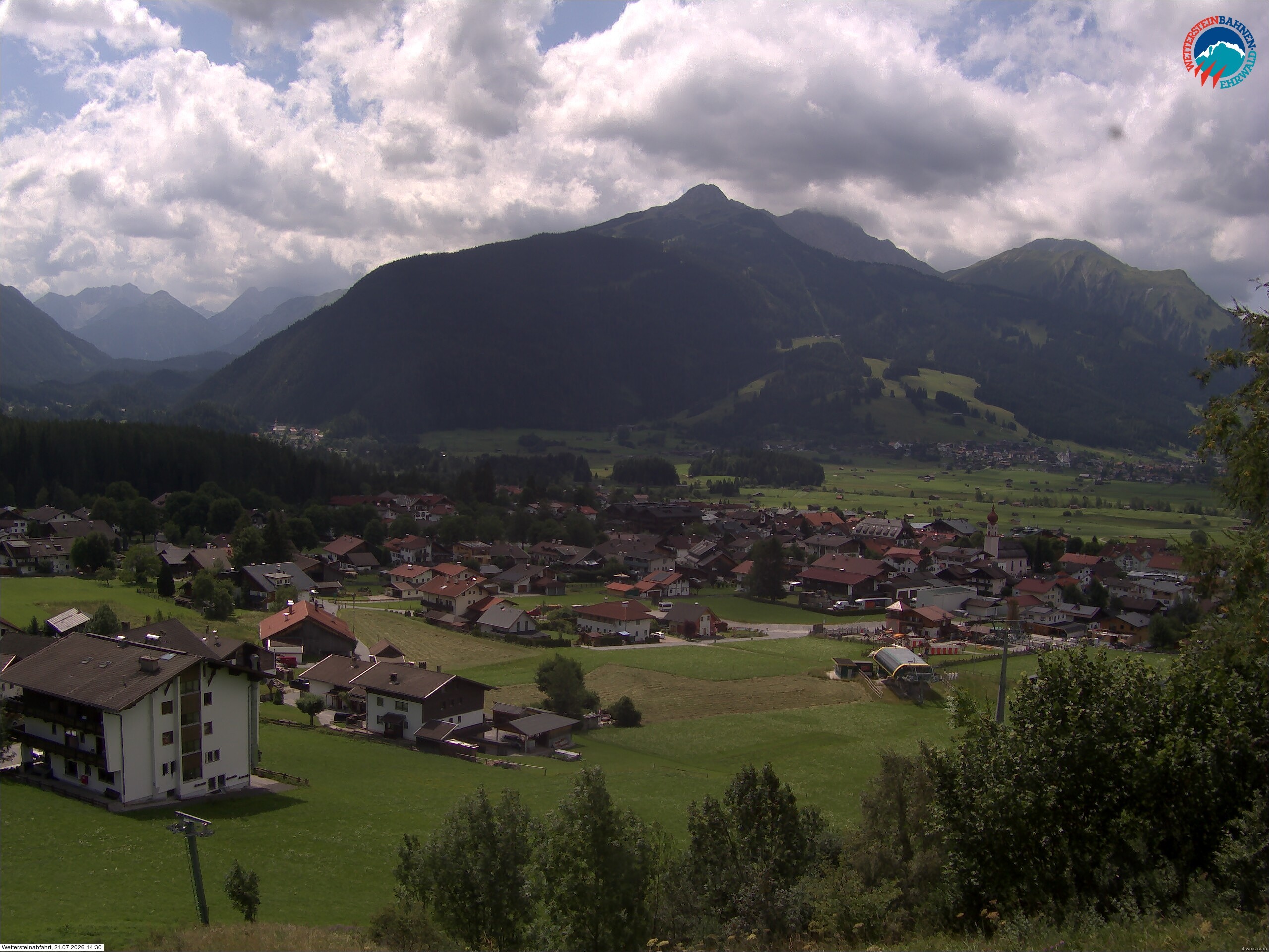 Archiv Foto Webcam Sonnenhang Sessellift Ehrwald