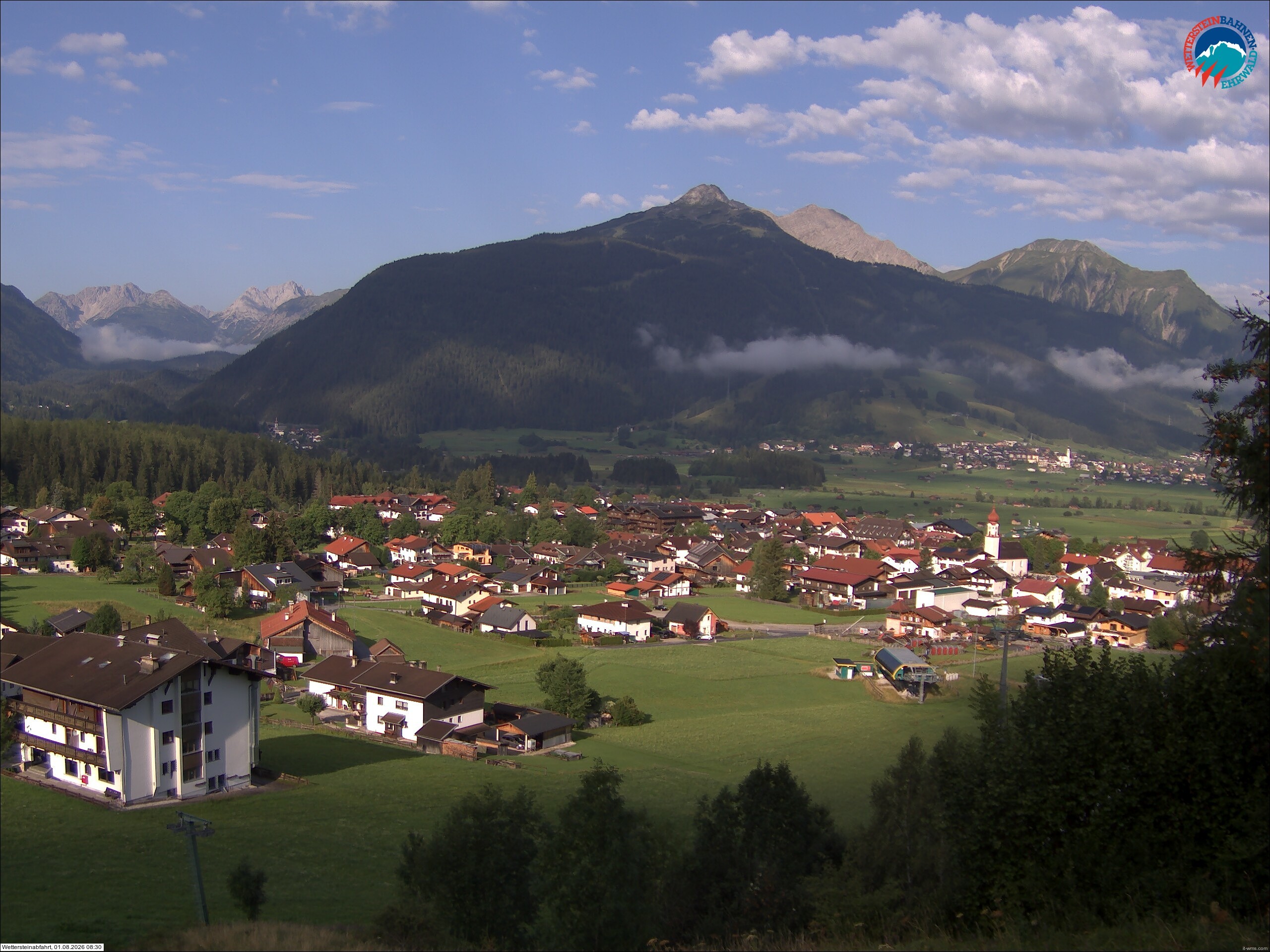Archiv Foto Webcam Sonnenhang Sessellift Ehrwald