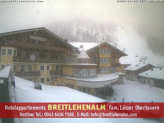Archiv Foto Webcam Breitlehenalm Obertauern Appartementhaus
