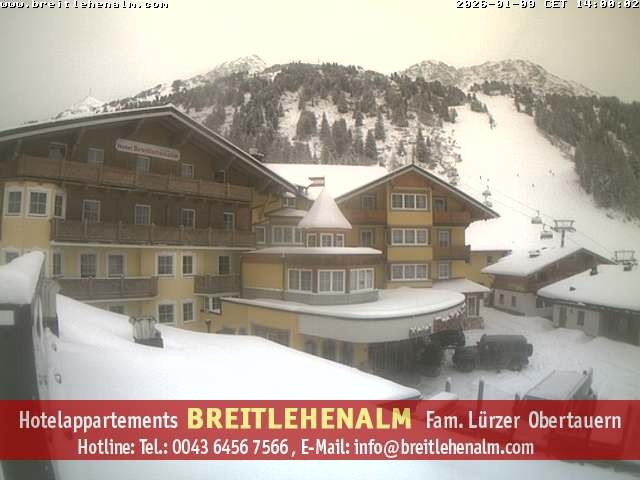 Archiv Foto Webcam Breitlehenalm Obertauern Appartementhaus
