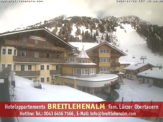 Archiv Foto Webcam Breitlehenalm Obertauern Appartementhaus