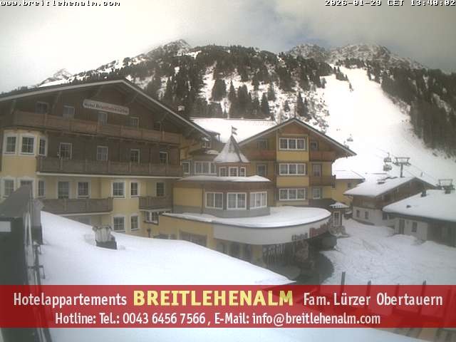 Archiv Foto Webcam Breitlehenalm Obertauern Appartementhaus