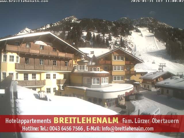 Archiv Foto Webcam Breitlehenalm Obertauern Appartementhaus