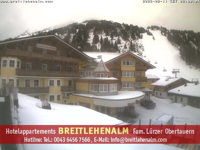 Archiv Foto Webcam Breitlehenalm Obertauern Appartementhaus