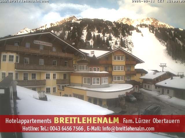 Archiv Foto Webcam Breitlehenalm Obertauern Appartementhaus