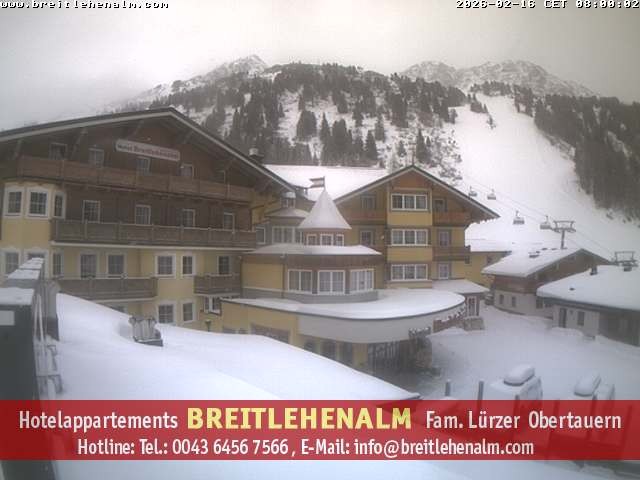Archiv Foto Webcam Breitlehenalm Obertauern Appartementhaus