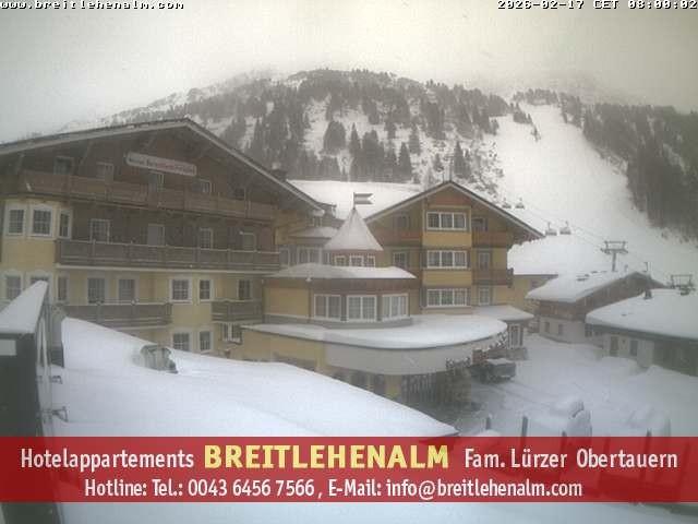 Archiv Foto Webcam Breitlehenalm Obertauern Appartementhaus