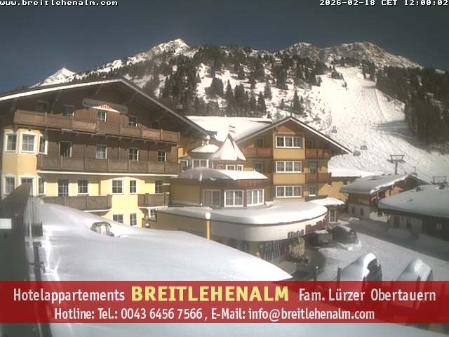 Archiv Foto Webcam Breitlehenalm Obertauern Appartementhaus
