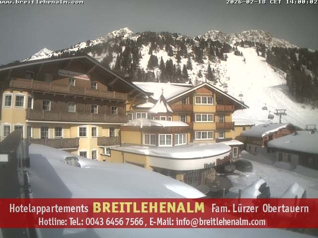 Archiv Foto Webcam Breitlehenalm Obertauern Appartementhaus