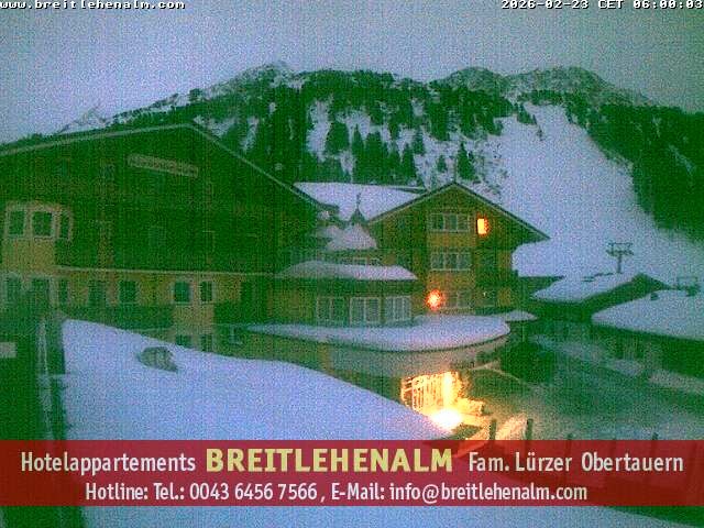 Archiv Foto Webcam Breitlehenalm Obertauern Appartementhaus