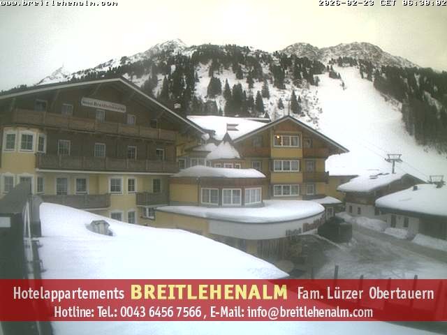 Archiv Foto Webcam Breitlehenalm Obertauern Appartementhaus