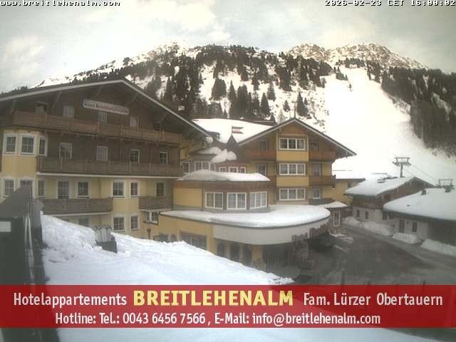 Archiv Foto Webcam Breitlehenalm Obertauern Appartementhaus