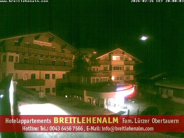 Archived image Webcam View from the hotel Breitlehenalm