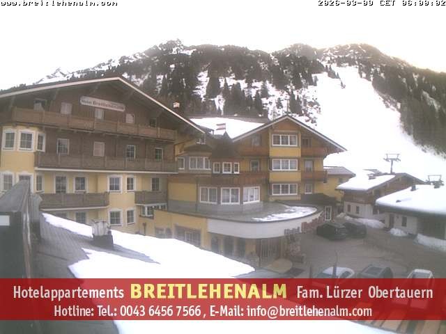 Archiv Foto Webcam Breitlehenalm Obertauern Appartementhaus