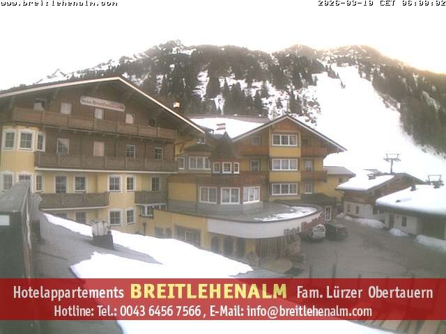 Archiv Foto Webcam Breitlehenalm Obertauern Appartementhaus