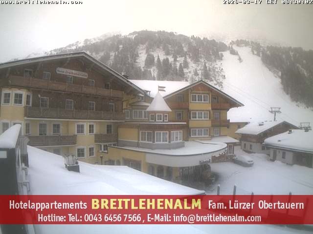 Archiv Foto Webcam Breitlehenalm Obertauern Appartementhaus