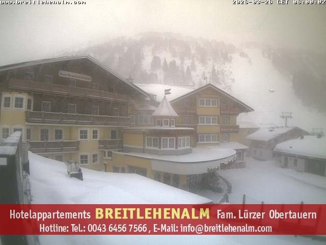 Archiv Foto Webcam Breitlehenalm Obertauern Appartementhaus