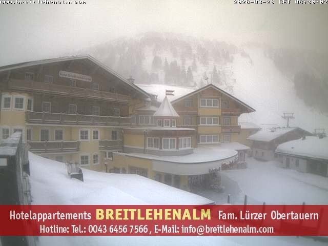 Archiv Foto Webcam Breitlehenalm Obertauern Appartementhaus