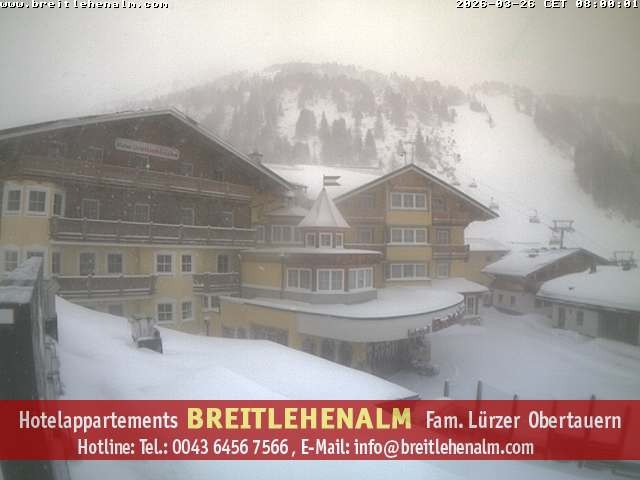 Archiv Foto Webcam Breitlehenalm Obertauern Appartementhaus