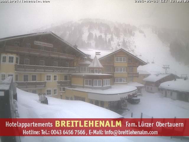 Archiv Foto Webcam Breitlehenalm Obertauern Appartementhaus