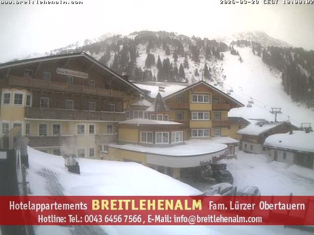Archiv Foto Webcam Breitlehenalm Obertauern Appartementhaus