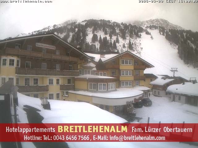 Archiv Foto Webcam Breitlehenalm Obertauern Appartementhaus
