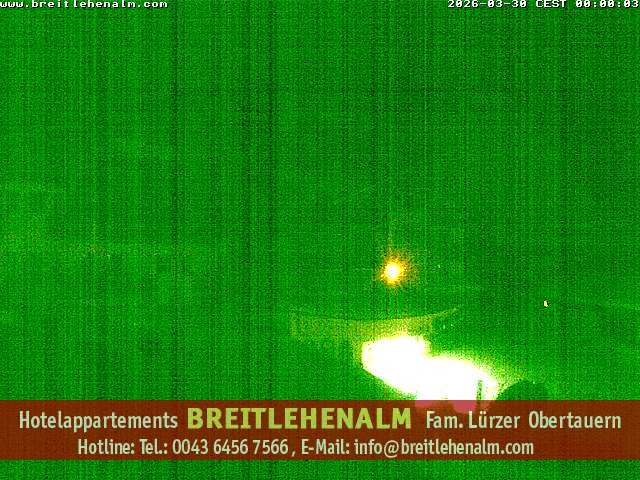 Archived image Webcam View from the hotel Breitlehenalm