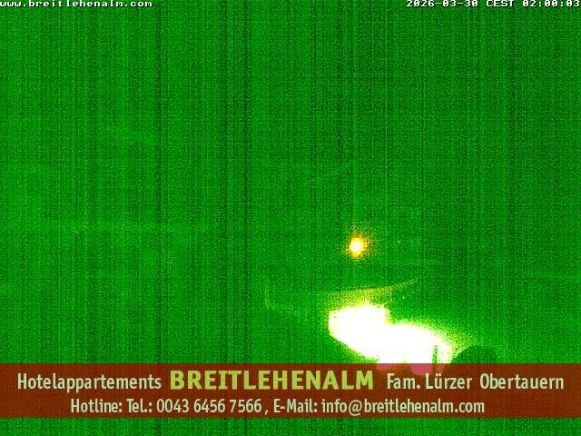 Archived image Webcam View from the hotel Breitlehenalm