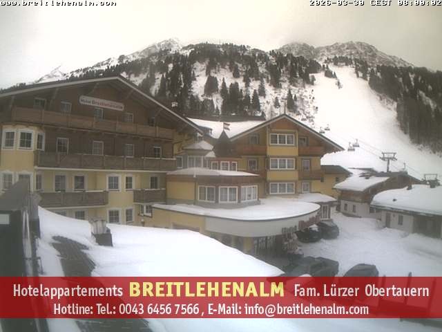 Archived image Webcam View from the hotel Breitlehenalm