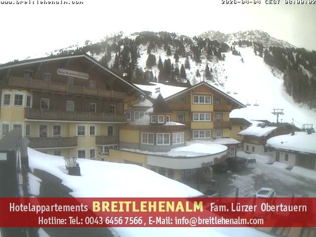 Archived image Webcam View from the hotel Breitlehenalm
