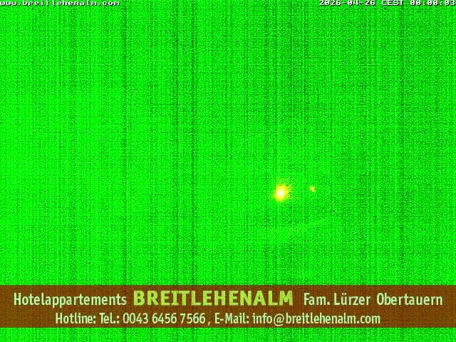 Archived image Webcam View from the hotel Breitlehenalm