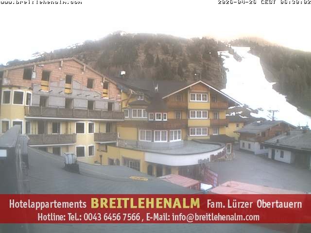 Archived image Webcam View from the hotel Breitlehenalm