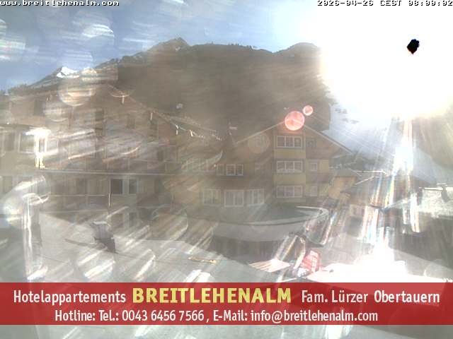 Archived image Webcam View from the hotel Breitlehenalm