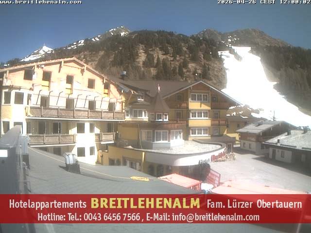 Archived image Webcam View from the hotel Breitlehenalm