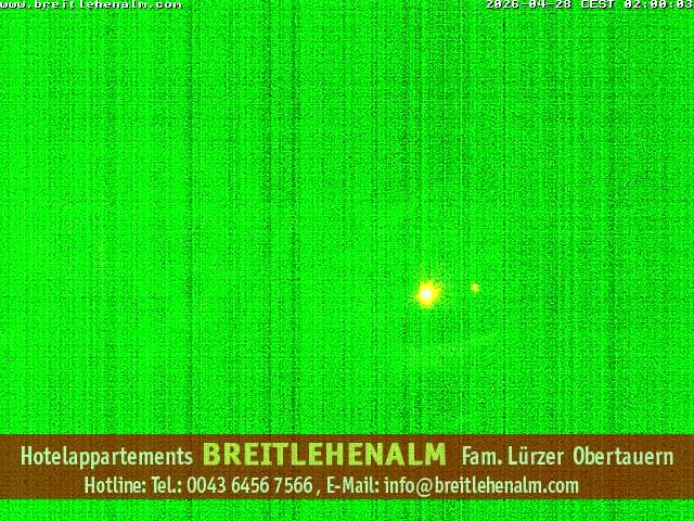 Archived image Webcam View from the hotel Breitlehenalm