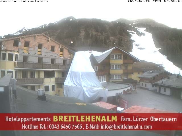 Archived image Webcam View from the hotel Breitlehenalm