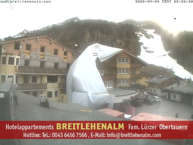 Archived image Webcam View from the hotel Breitlehenalm