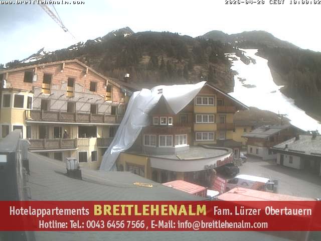 Archived image Webcam View from the hotel Breitlehenalm