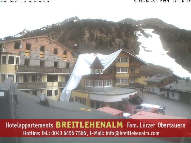 Archived image Webcam View from the hotel Breitlehenalm