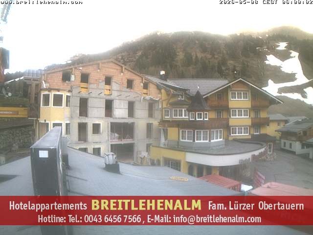 Archived image Webcam View from the hotel Breitlehenalm