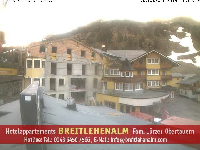 Archived image Webcam View from the hotel Breitlehenalm