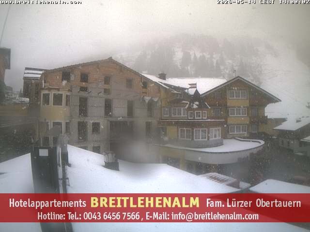 Archiv Foto Webcam Breitlehenalm Obertauern Appartementhaus